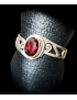 Bague Grenat Argent 925 Taille 59