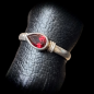 Bague Grenat Argent 925 Taille 55