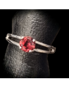 Bague Grenat Argent 925 Taille 58