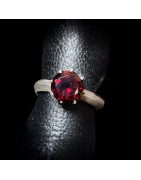 Bague Grenat Argent 925 Taille 56