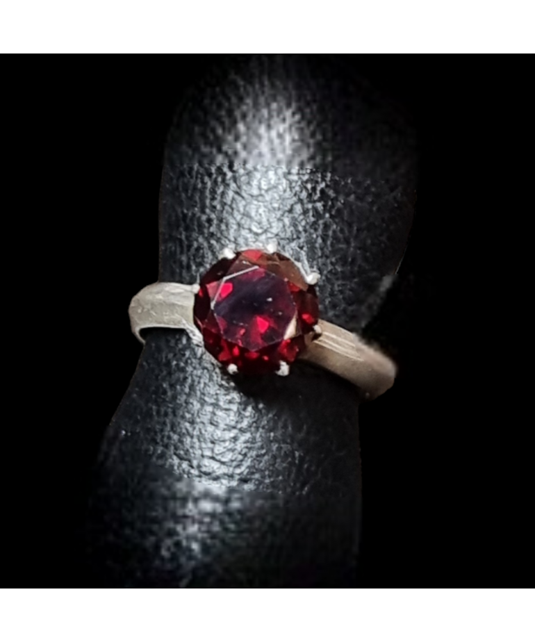 Bague Grenat Argent 925 Taille 56