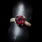 Bague Grenat Argent 925 Taille 56