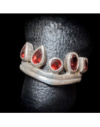 Bague Grenat Argent 925 Taille 55
