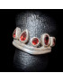 Bague Grenat Argent 925 Taille 55
