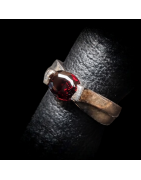 Bague Grenat Argent 925 Taille 55