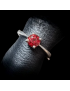 Bague Grenat Argent 925 Taille 54