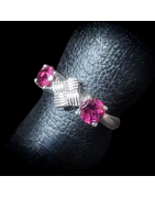 Bague Grenat Argent 925 Taille 56