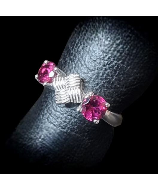Bague Grenat Argent 925 Taille 56