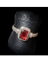 Bague Grenat Argent 925 Taille 58