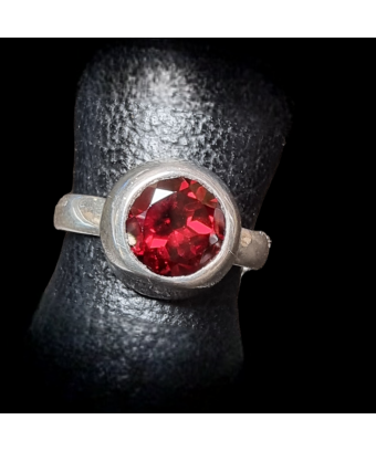 Bague Grenat Argent 925 Taille 56