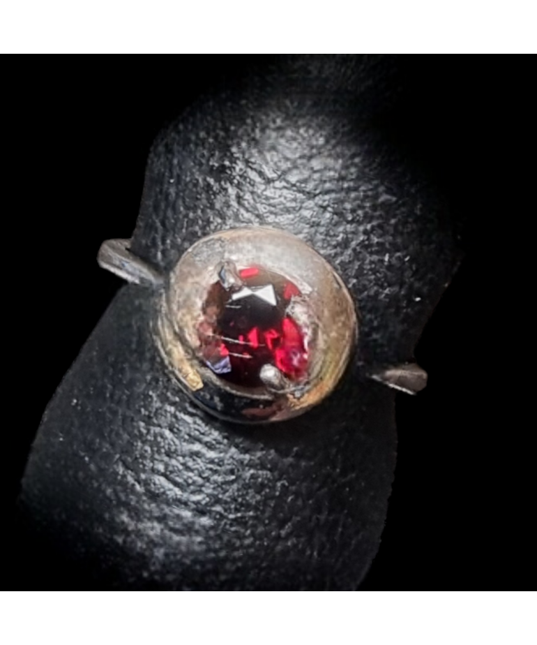Bague Grenat Argent 925 Taille 56
