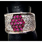 Bague Rubis & Zirconium Argent 925 Taille 55