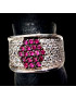 Bague Rubis & Zirconium Argent 925 Taille 55