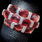 Bague Grenat Argent 925 Taille 59