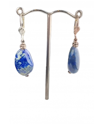 Boucles d'oreilles Lapis-lazuli Argent 925