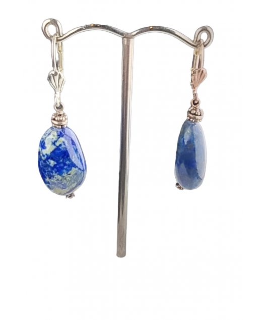 Boucles Lapis-lazuli Argent 925