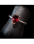 Bague Grenat Argent 925 Taille 54