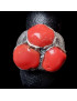 Bague Corail Argent 925 Taille 57+