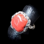 Bague Corail Argent 925 Taille 55+