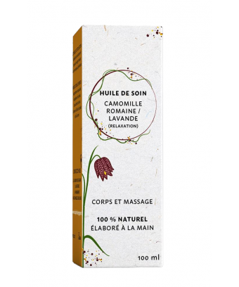 Huile de soin Camomille romaine & Lavande 100ml "L'instant bien-être"
