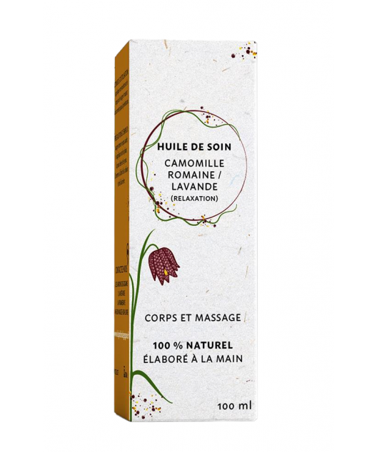 Huile de soin Camomille romaine & Lavande 100ml "L'instant bien-être"