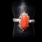 Bague Corail Argent 925 Taille 55
