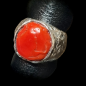 Bague Corail Argent 925 Taille 57+