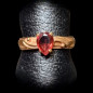 Bague Grenat Bronze Plaqué or Taille 58