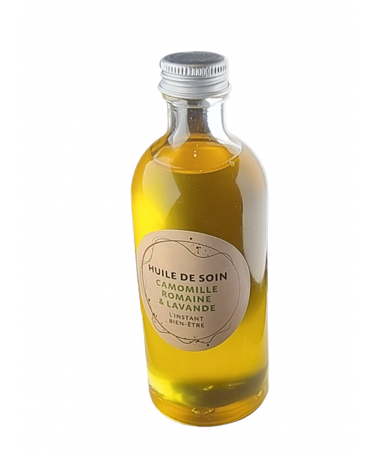 Huile de soin Camomille romaine & Lavande 100ml "L'instant bien-être"