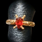 Bague Grenat Bronze Plaqué or Taille 53