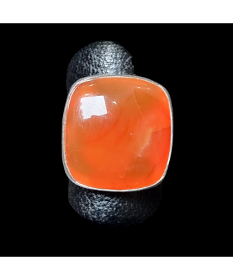 Bague Agate de feu Argent...