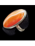 Bague Agate du Botswana Argent 925 Taille 58