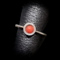 Bague Corail Argent 925 Taille 52