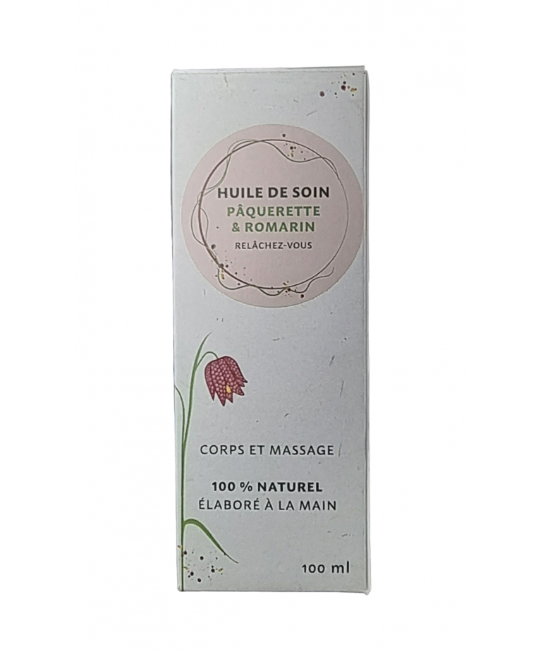 Huile de soin Pâquerette & Romarin 100ml "Relâchez-vous"