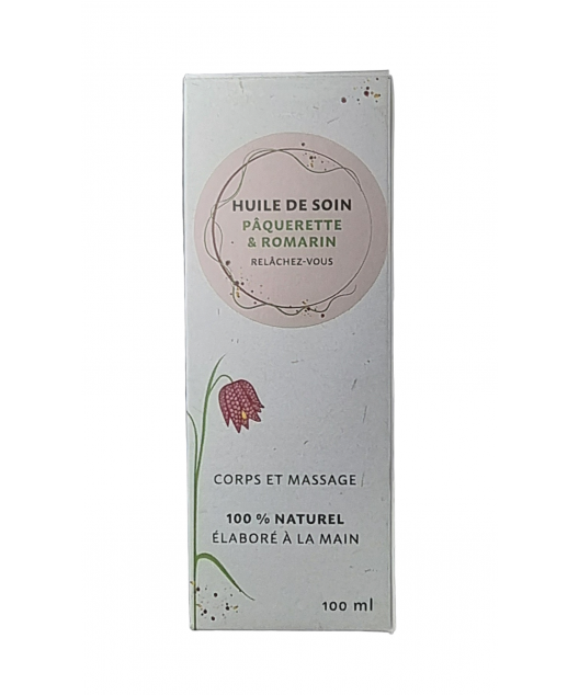 Huile de soin Pâquerette & Romarin 100ml "Relâchez-vous"