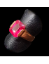 Bague Zirconium & Rubis de synthèse Bronze plaqué or Taille 59