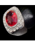 Bague Zirconium Métal rhodié Taille 51