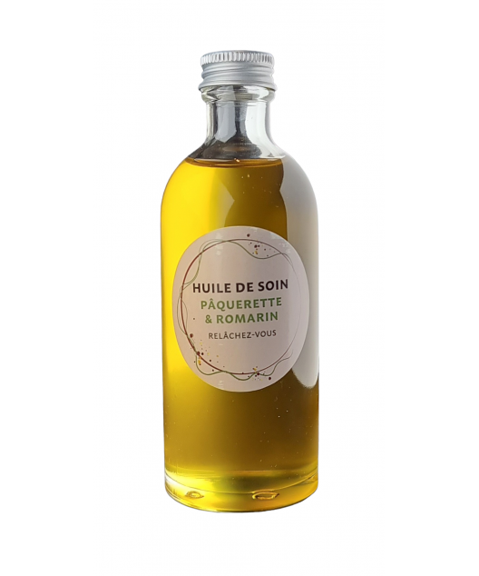 Huile de soin Pâquerette & Romarin 100ml "Relâchez-vous"