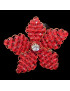 Bague Perles de verre Fantaisie Fleur Taille 55