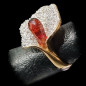 Bague Zirconium Fleur Bronze plaqué or Taille 53