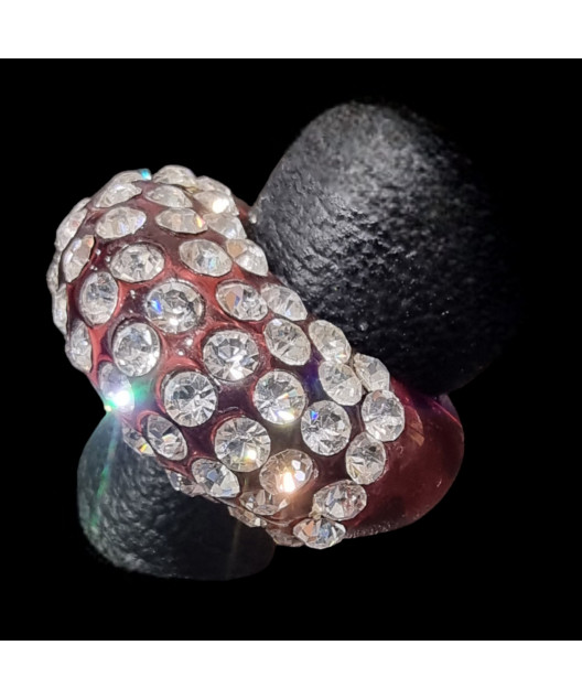Bague Anneau Zirconium Fantaisie Taille 57