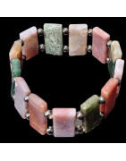 Bracelet Agate naturelle lamelles