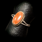 Bague Cornaline Argent 925 Taille 56
