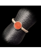 Bague Cornaline Argent 925 Taille 54