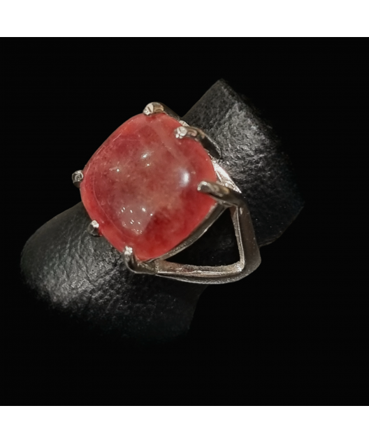 Bague Cornaline Acier inox Taille 58