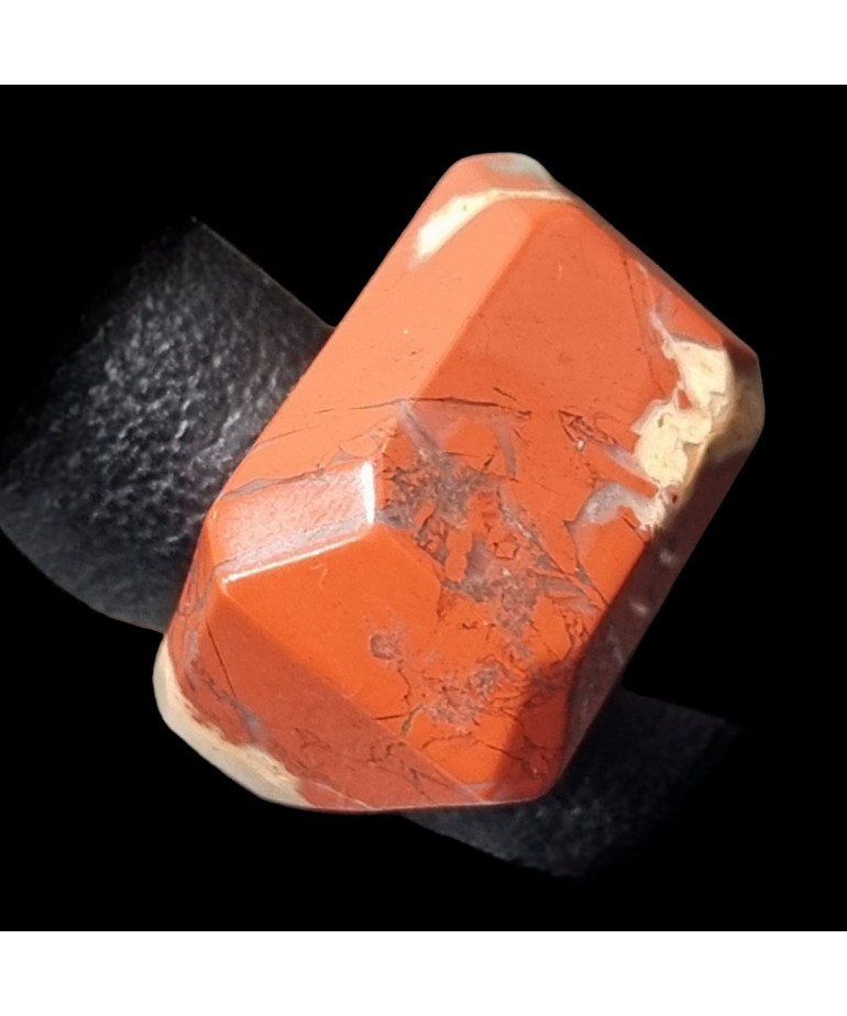 Bague Jaspe rouge Acier inox Taille 51