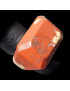 Bague Jaspe rouge Acier inox Taille 51