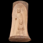 Statue en Bois de néflier de Madagascar Sainte Famille