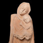 Statue en Bois de néflier de Madagascar Vierge à l'enfant