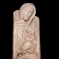 Statue en Bois de néflier de Madagascar Vierge à l'enfant